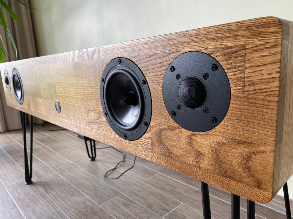Nestandartinis 2.1 Soundbar'as pagrindine Wood4Sound I Soundbar | TV komoda | TV staliukas I ranku darbo kolonele