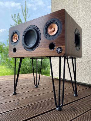 Wood4Sound I SoundNox 2.1 Terrasse| bluetooth kolonele | garso kolonele I ranku darbo kolonele I hairpin kojeles