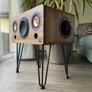 Wood4Sound I SoundNox 2.1 Terrasse| bluetooth kolonele | garso kolonele I ranku darbo kolonele I hairpin kojeles