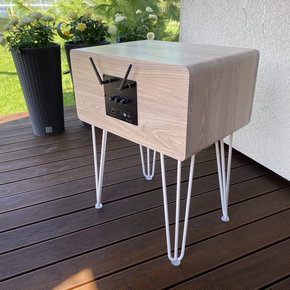 SoundBox 2.1 Terrasse White edition 7 Wood4Sound I SoundNox 2.1 Terrasse| bluetooth kolonele | garso kolonele I ranku darbo kolonele I hairpin kojeles